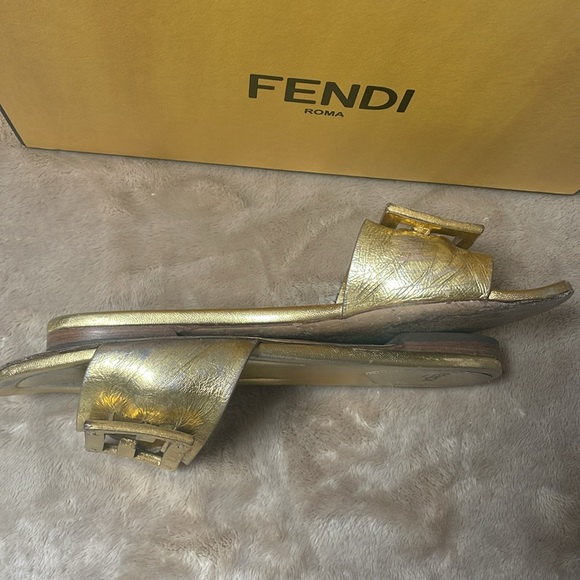 Fendi Gold Sandals/Flats - Picture 14 of 16